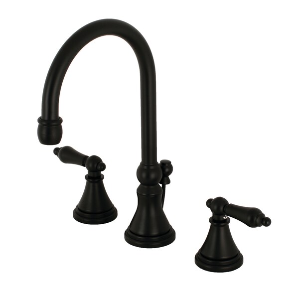 8" Widespread Bathroom Faucet, Matte Black